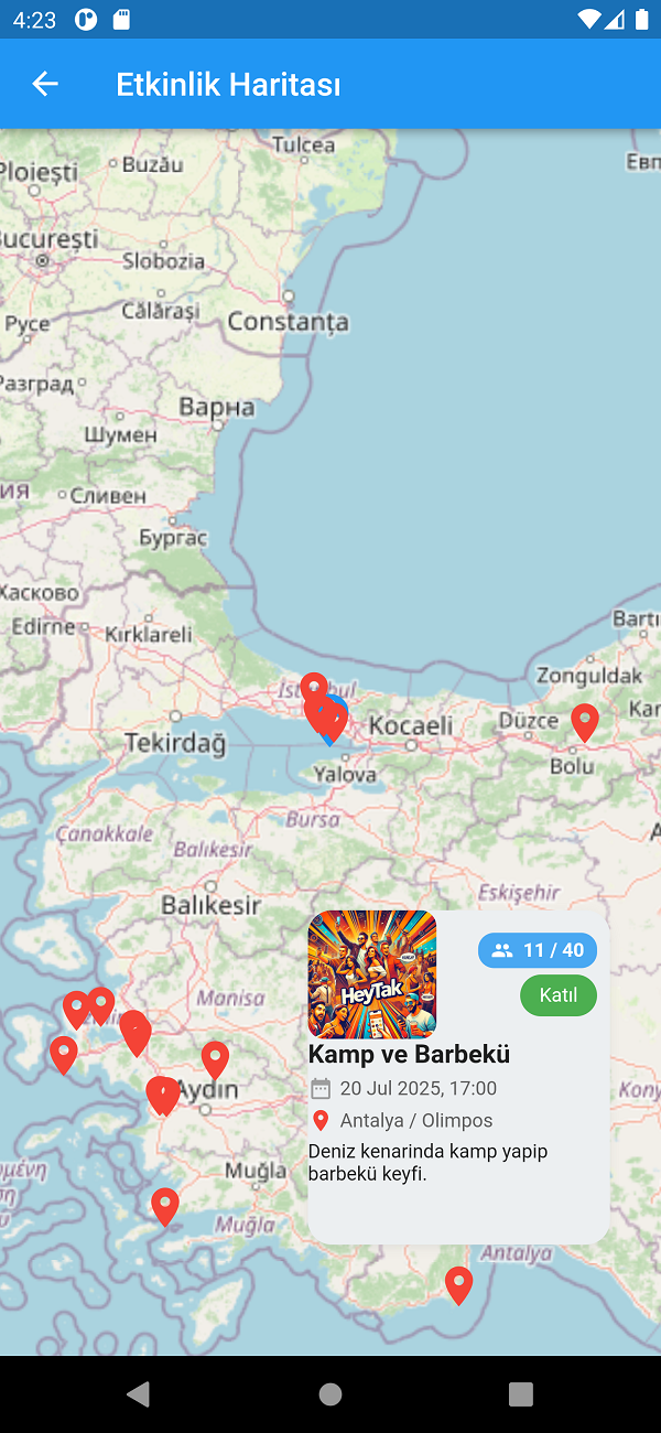 Konum bazlı öneriler